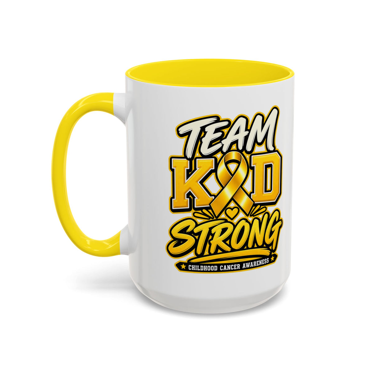 Team KID Strong Childhood Cancer Awareness Coffee Mug