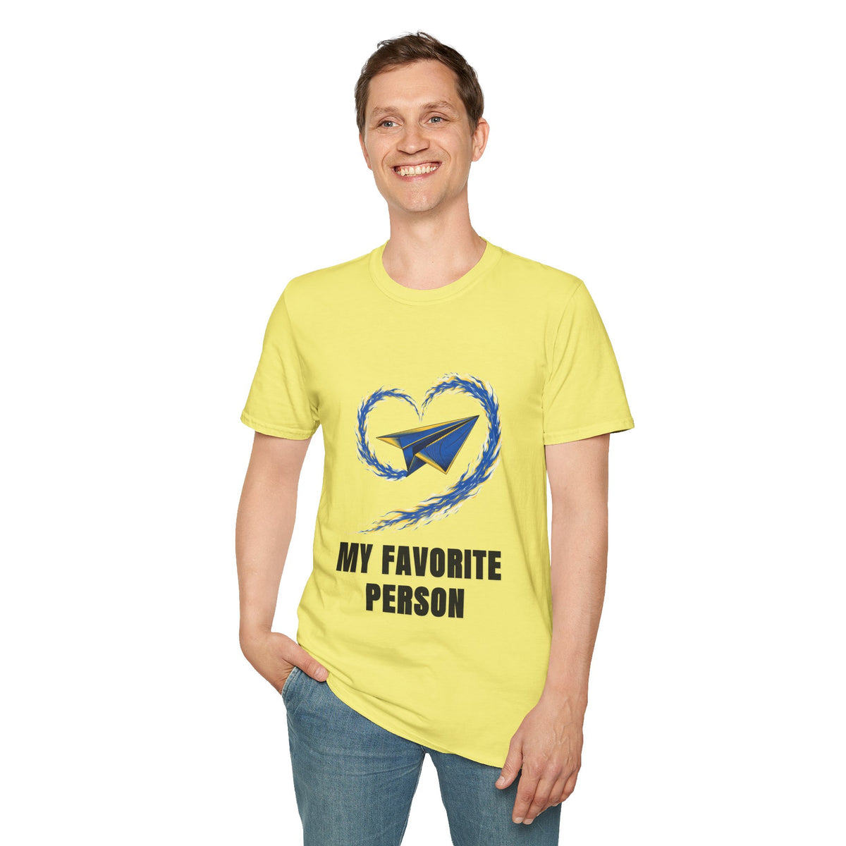Paper Plane Heart T-Shirt — “My Favorite Person” Graphic Tee - Trending Now - August 2026