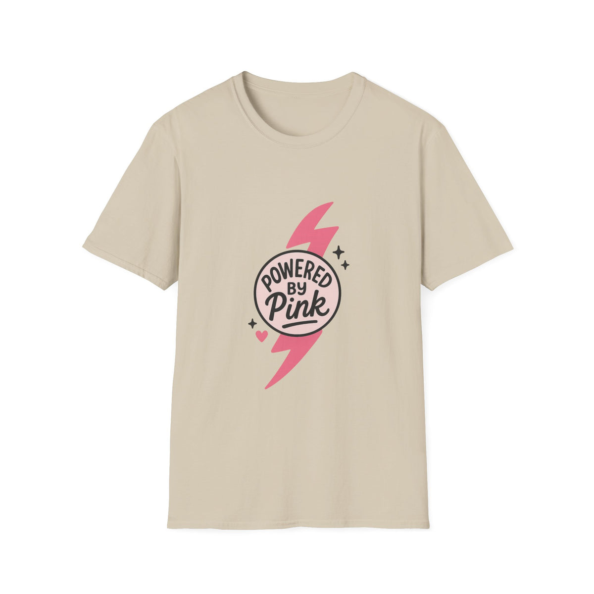 Pink Power Bolt T-Shirt — Flowers in Pink Graphic Tee - Trending Now - October 2026