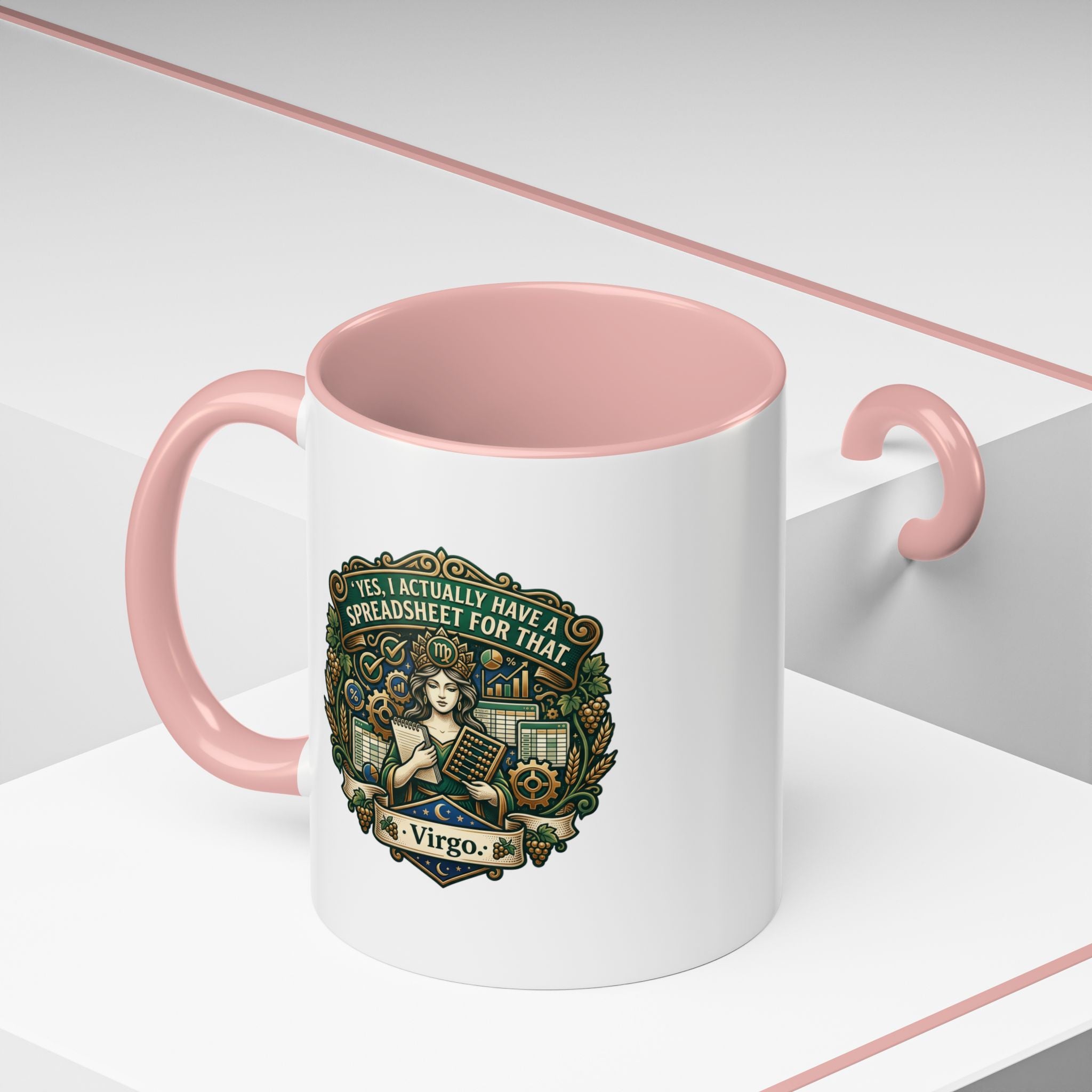Virgo Coffee Mug - "Yes, I Actually Have a Spreadsheet for That" Accent Mug (11/15oz)