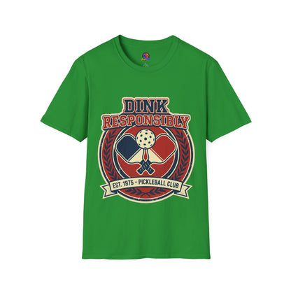 Pickleball T‑Shirt — "Dink Responsibly" Vintage Pickleball Club Tee