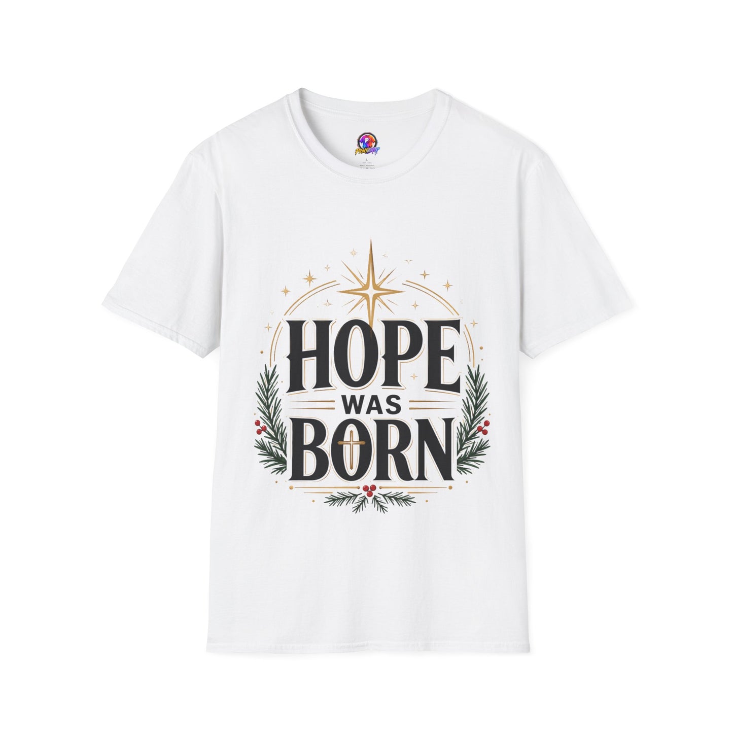 Hope Was Born T‑Shirt — Christmas Nativity Star Holiday Tee