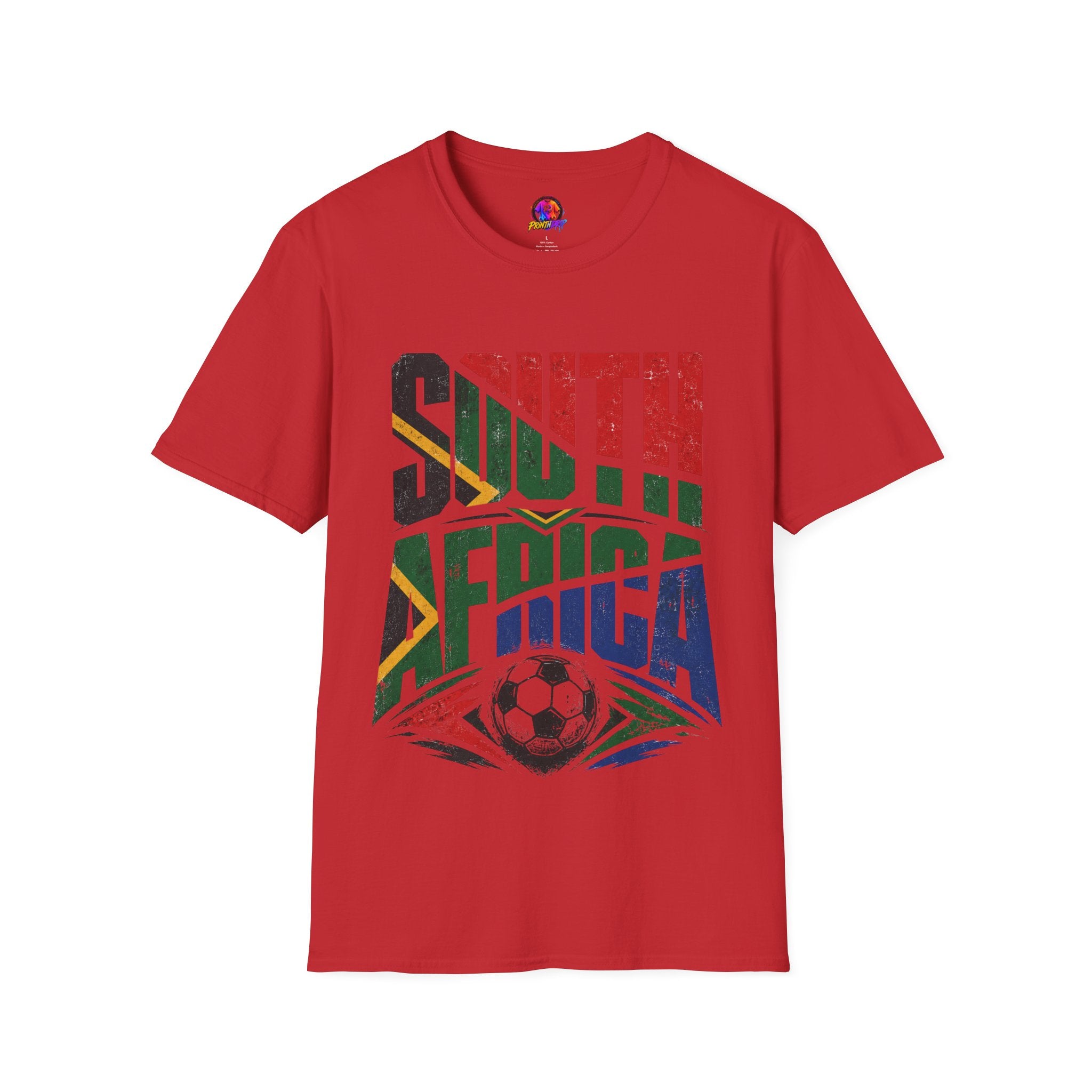 South Africa Soccer T-Shirt — Vintage Flag Football Fan Tee