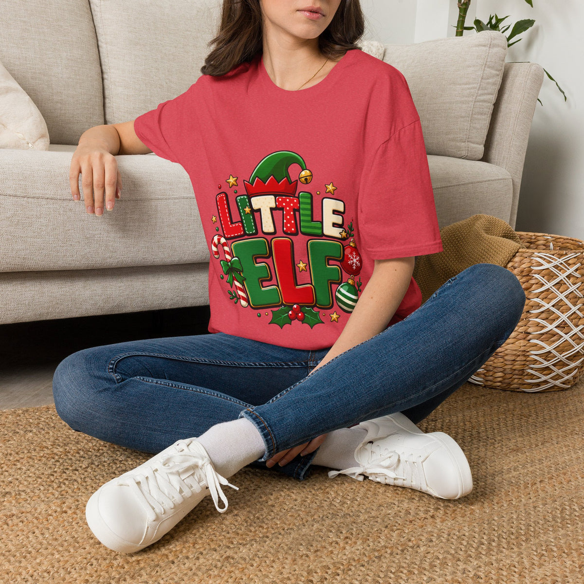Little Elf Christmas T-Shirt — Cute Holiday Kids/Family Elf Tee