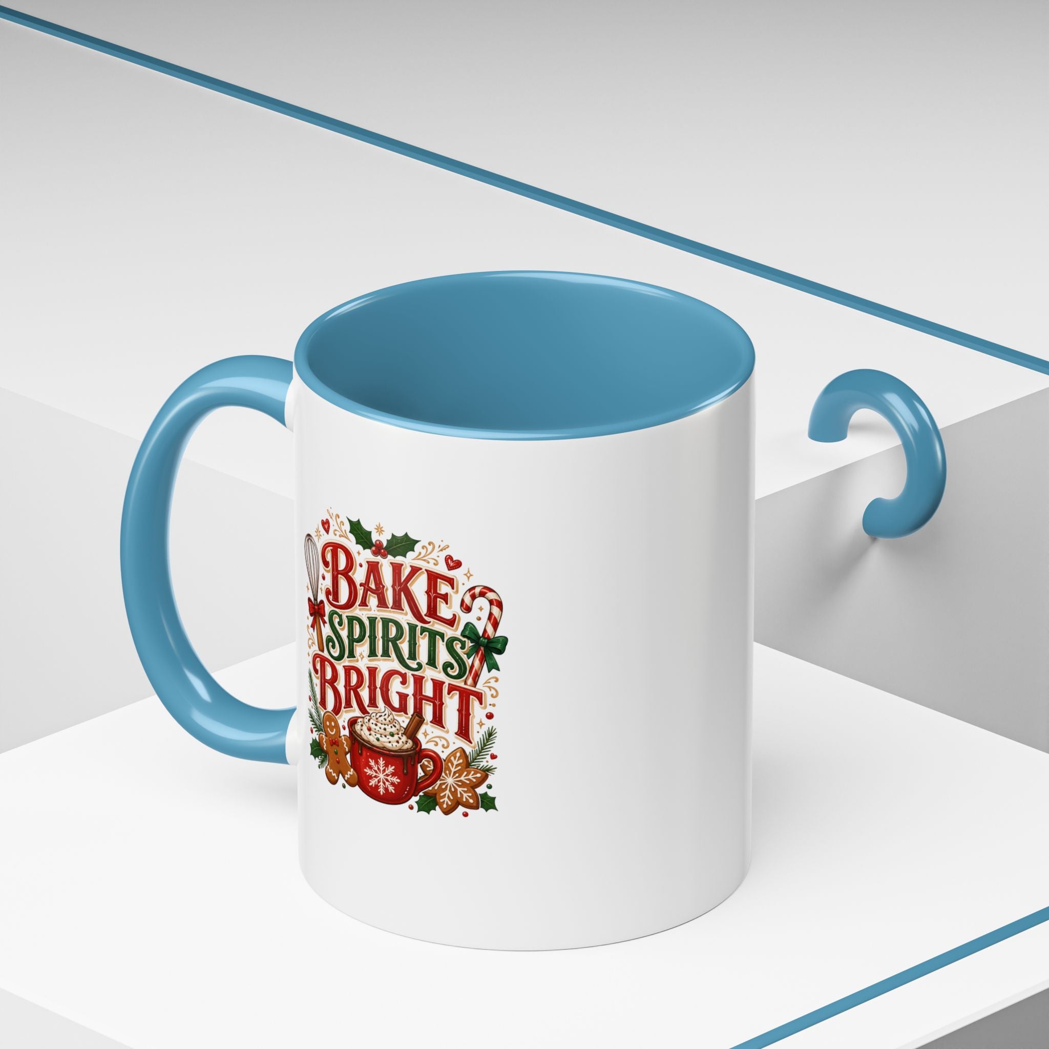Bake Spirits Bright Coffee Mug — Christmas Baking Holiday Mug
