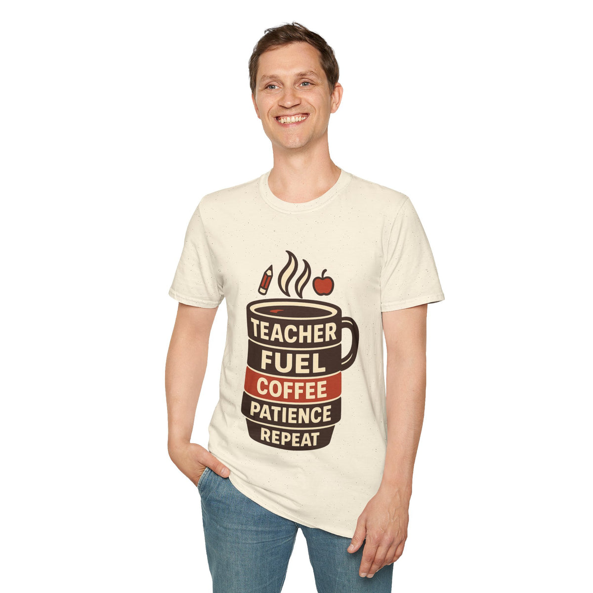 Teacher Fuel Coffee T-Shirt — 'Teacher Fuel: Coffee, Patience, Repeat' Shirt - Trending Now - August 2026