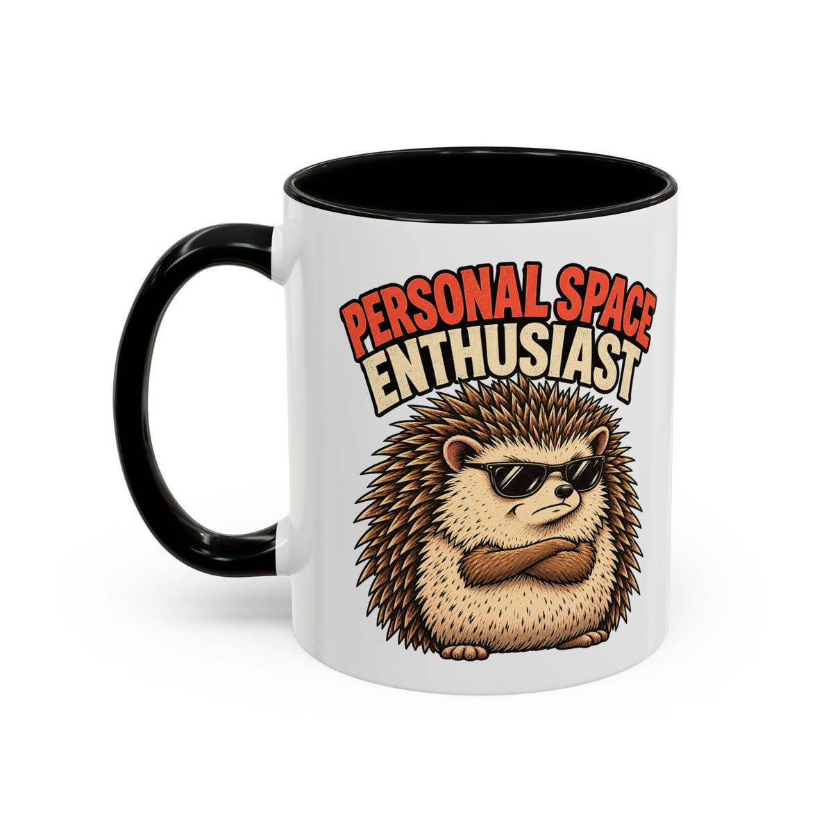 Funny And Witty "Personal Space Enthusiast" Accent Coffee Mug (11, 15oz)