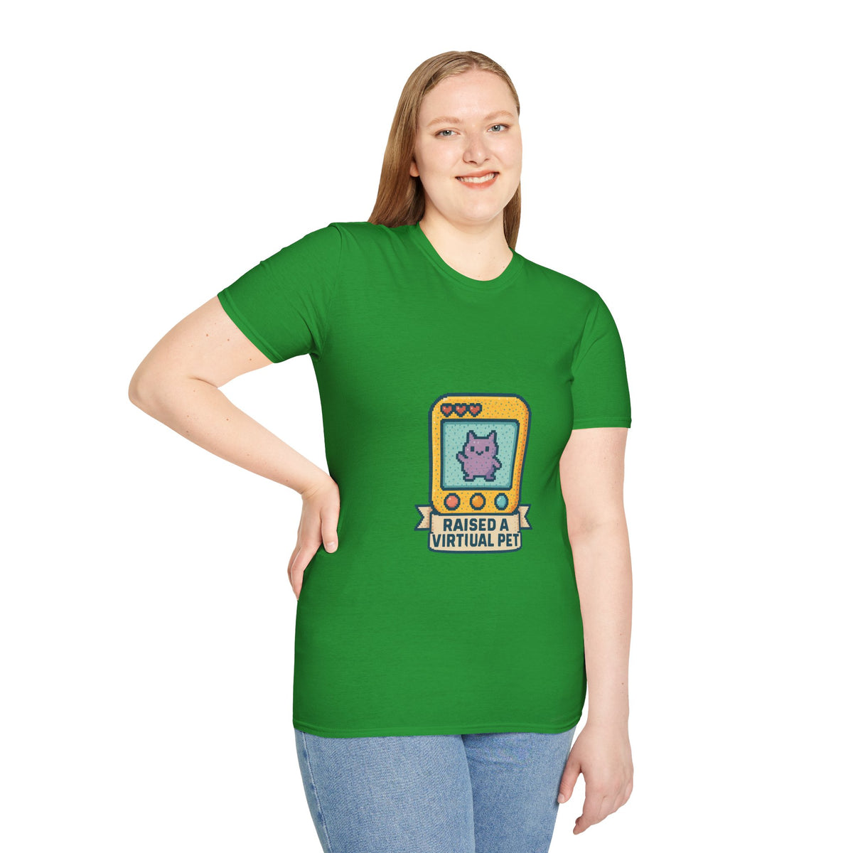 Raised a Virtual Pet T-Shirt — Retro Tamagotchi Gaming Tee - Trending Now - October 2026