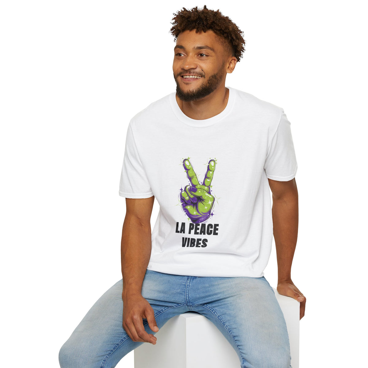 Peace Vibes T-Shirt — Green Alien Peace Sign Tee (La Peace Vibes) - Trending Now - August 2026