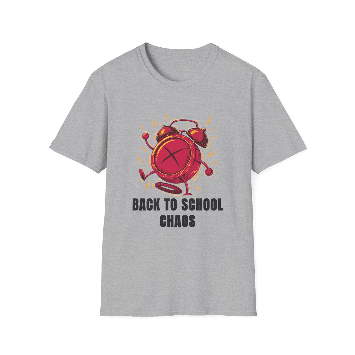 Back to School Chaos T-Shirt — Funny Alarm Clock Graphic Tee - Trending Now - August 2026