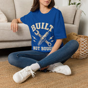 Built Not Bought T-Shirt — Mechanic Wrench & Spark Plug Vintage Tee