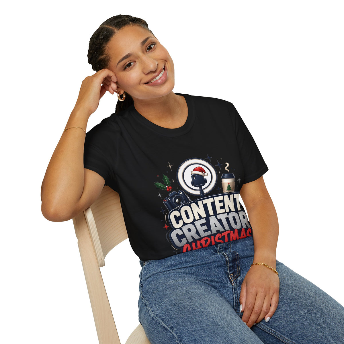 Content Creator Christmas T-Shirt