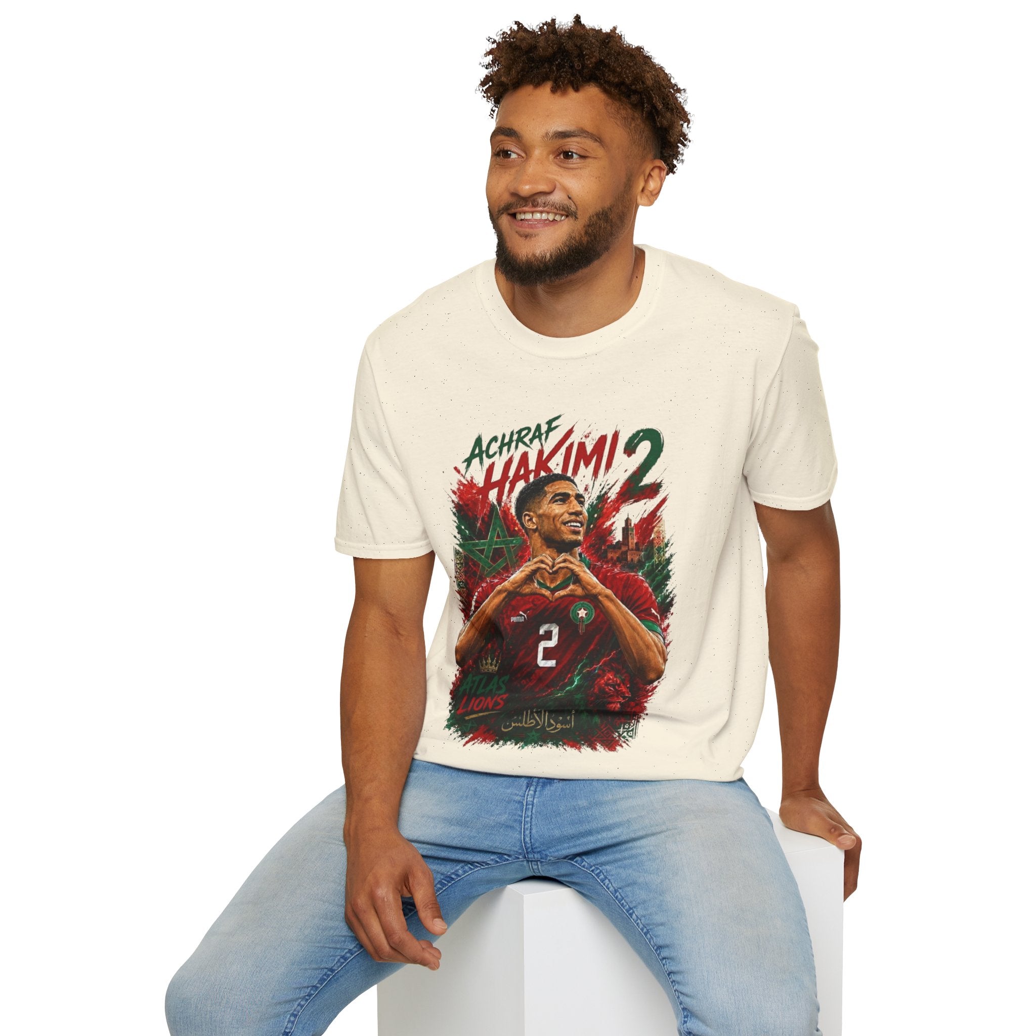 Achraf Hakimi #2 Soccer T-Shirt — Morocco Football Fan Tee