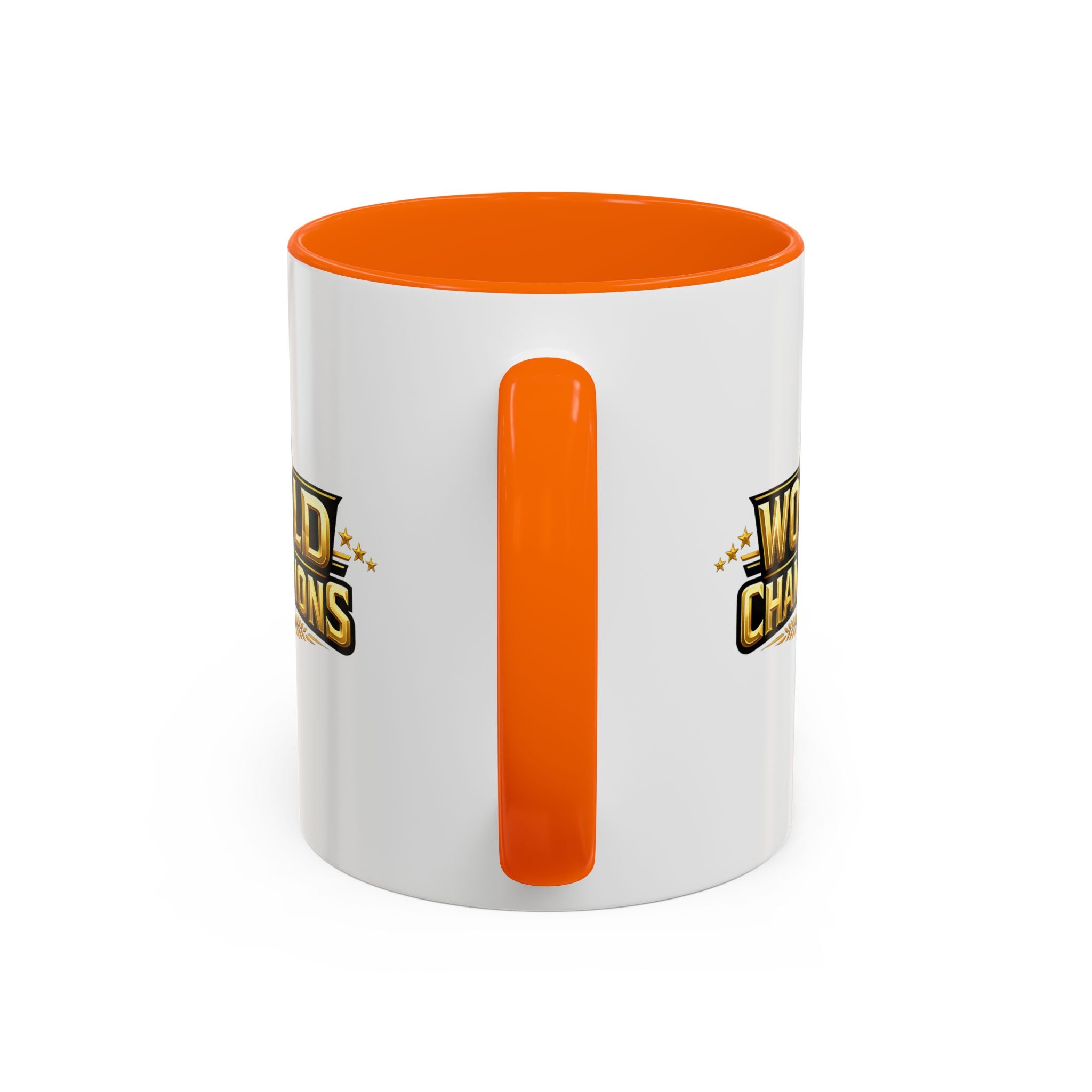 World Champions Accent Coffee Mug – Gold Trophy Sports Fan