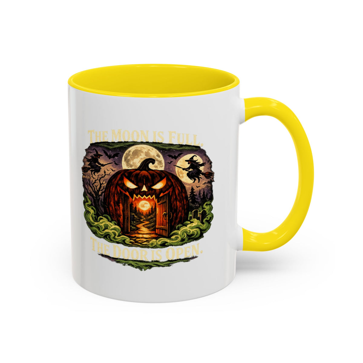 Halloween  The Moon Is Full Accent Coffee Mug