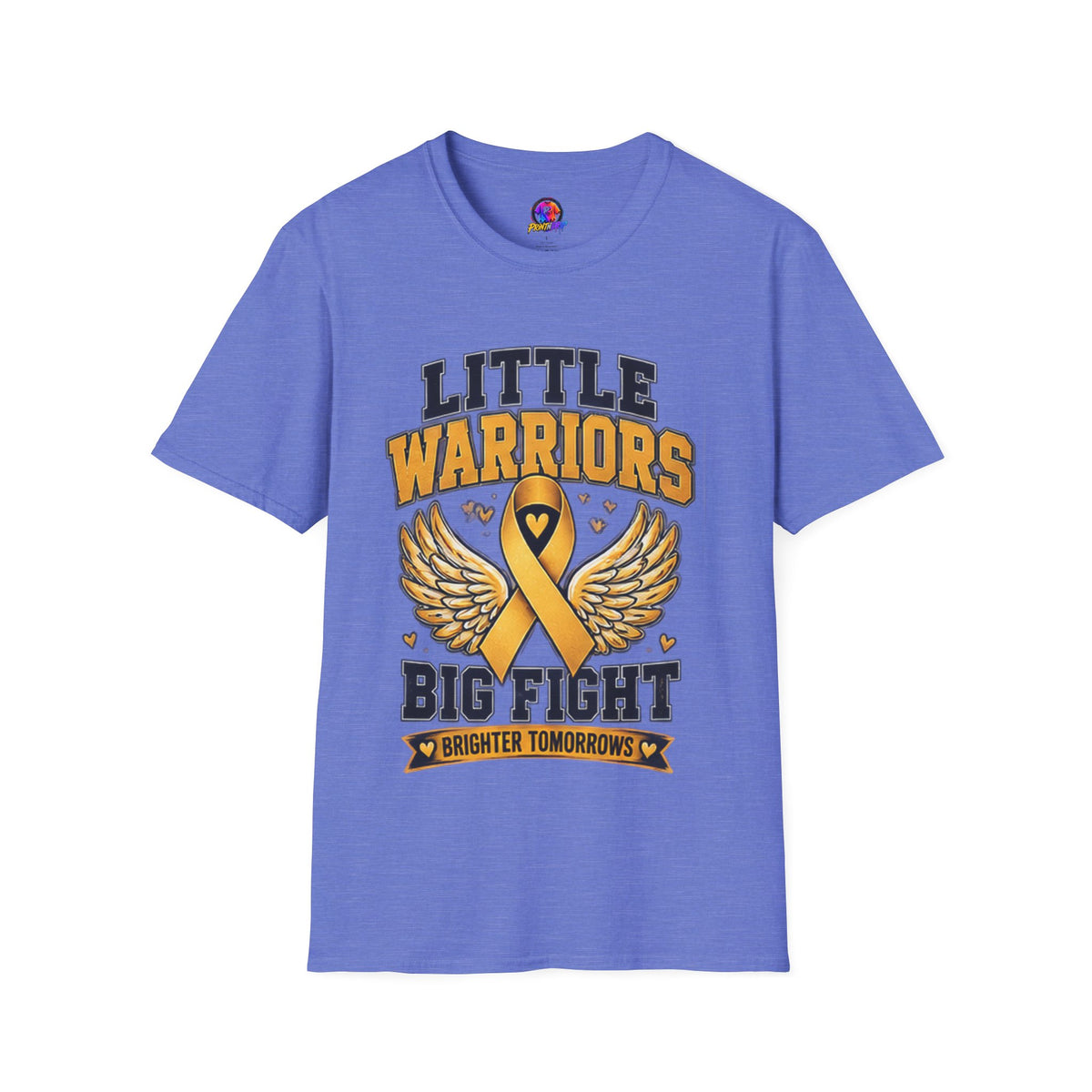 Kids T-Shirt — "Little Warriors Big Fight" Childhood Cancer Awareness Tee