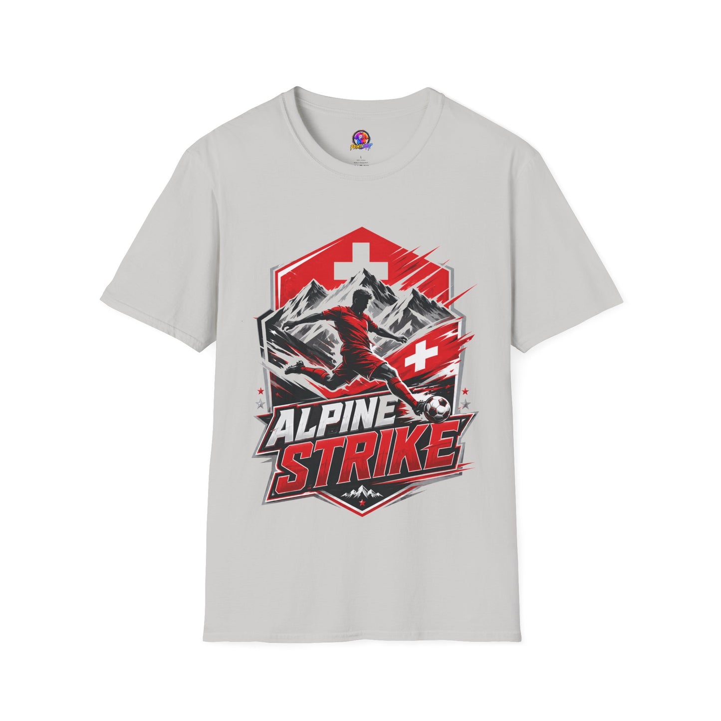 Switzerland Alpine Strike T‑Shirt – Swiss Mountain Ski & Snowboard Graphic