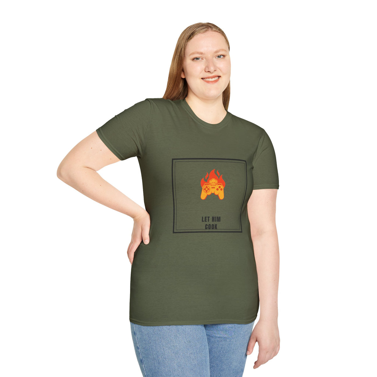 Gaming Controller on Fire T-Shirt — "Let Him Cook" Gamer Tee - Trending Now - September 2026