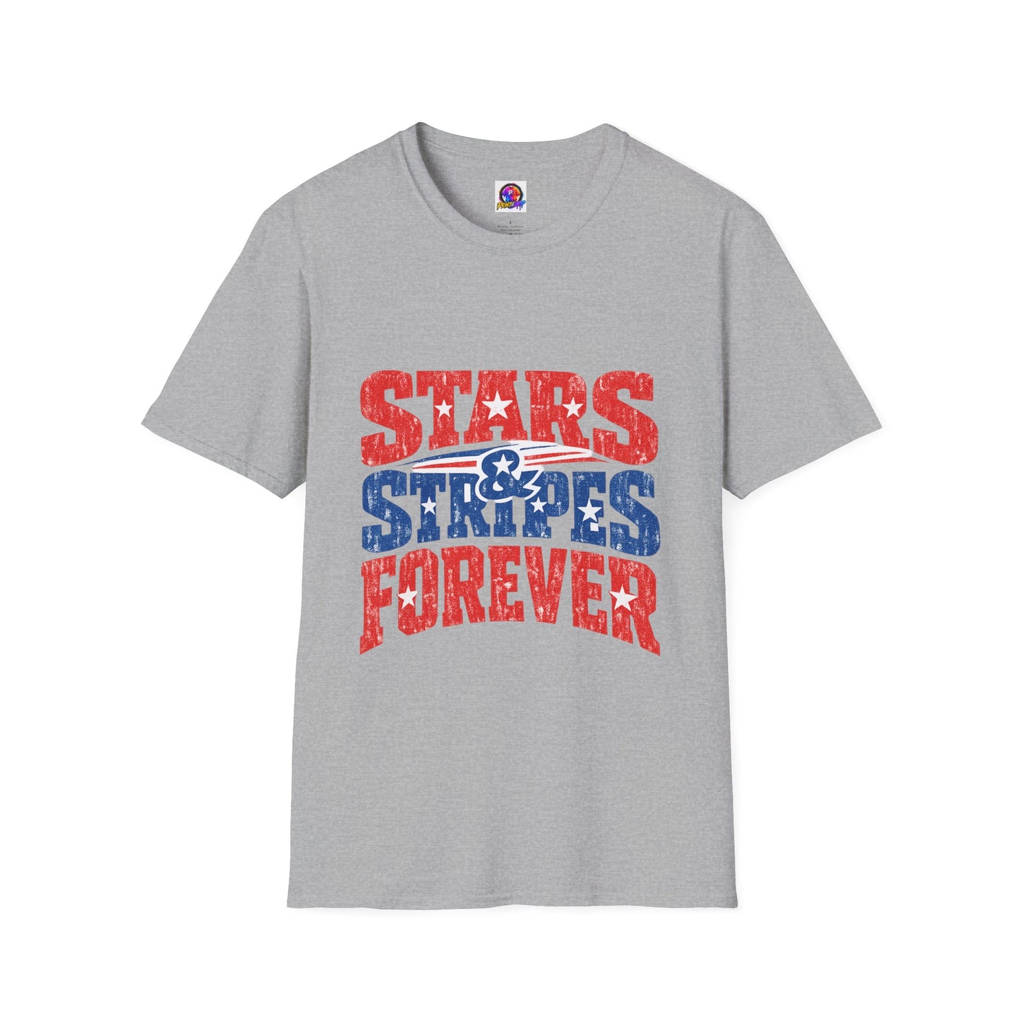 USA Stars & Stripes Forever T-Shirt — Patriotic Red White Blue Graphic Tee
