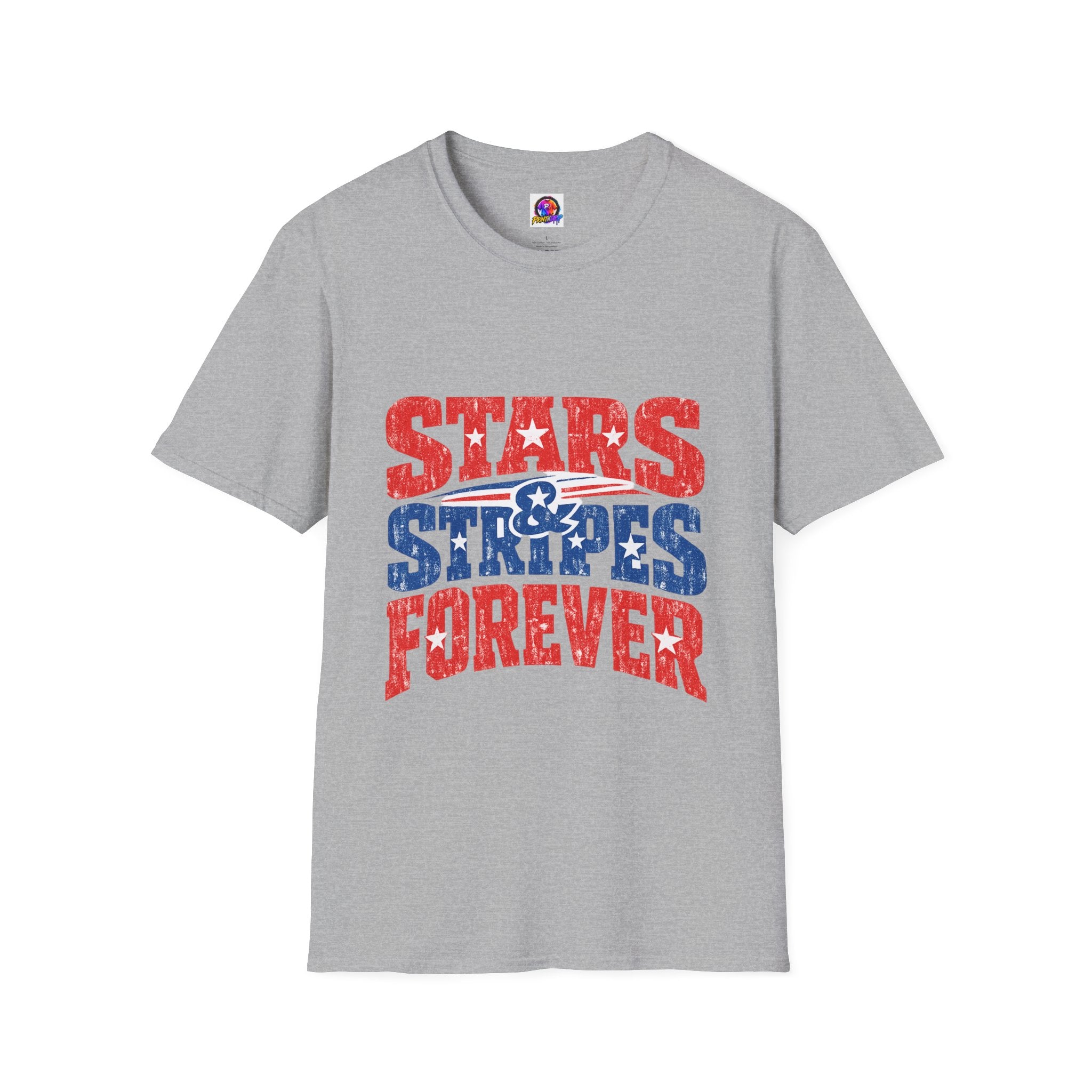 USA Stars & Stripes Forever T-Shirt — Patriotic Red White Blue Graphic Tee