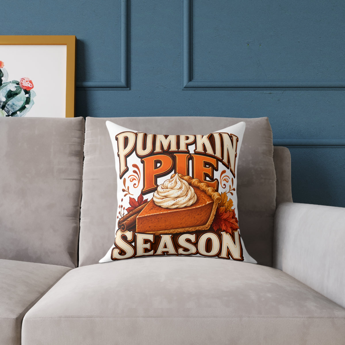Thanksgiving Pumpkin Pie Season Throw Pillow