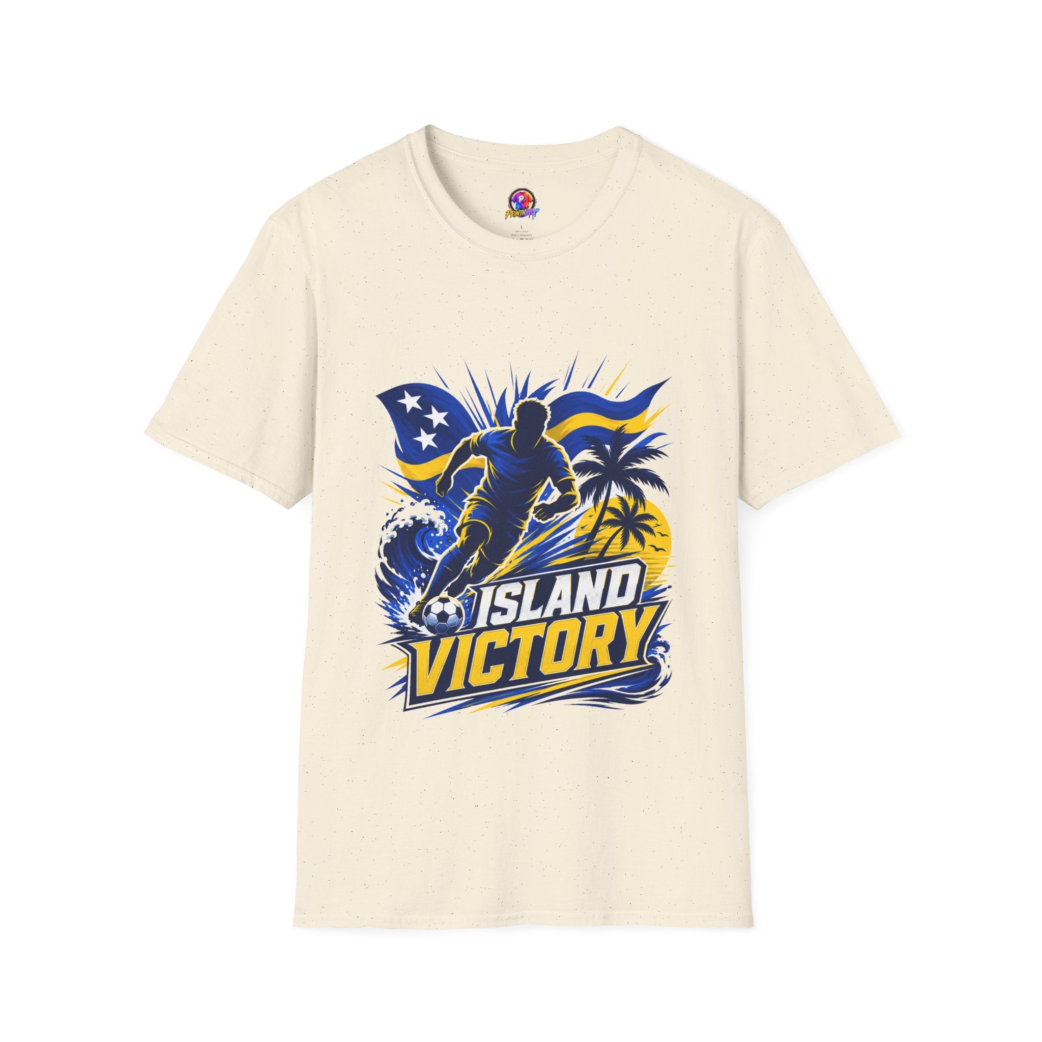 Curacao Island Victory T-Shirt — Tropical Surf Soccer Graphic Tee