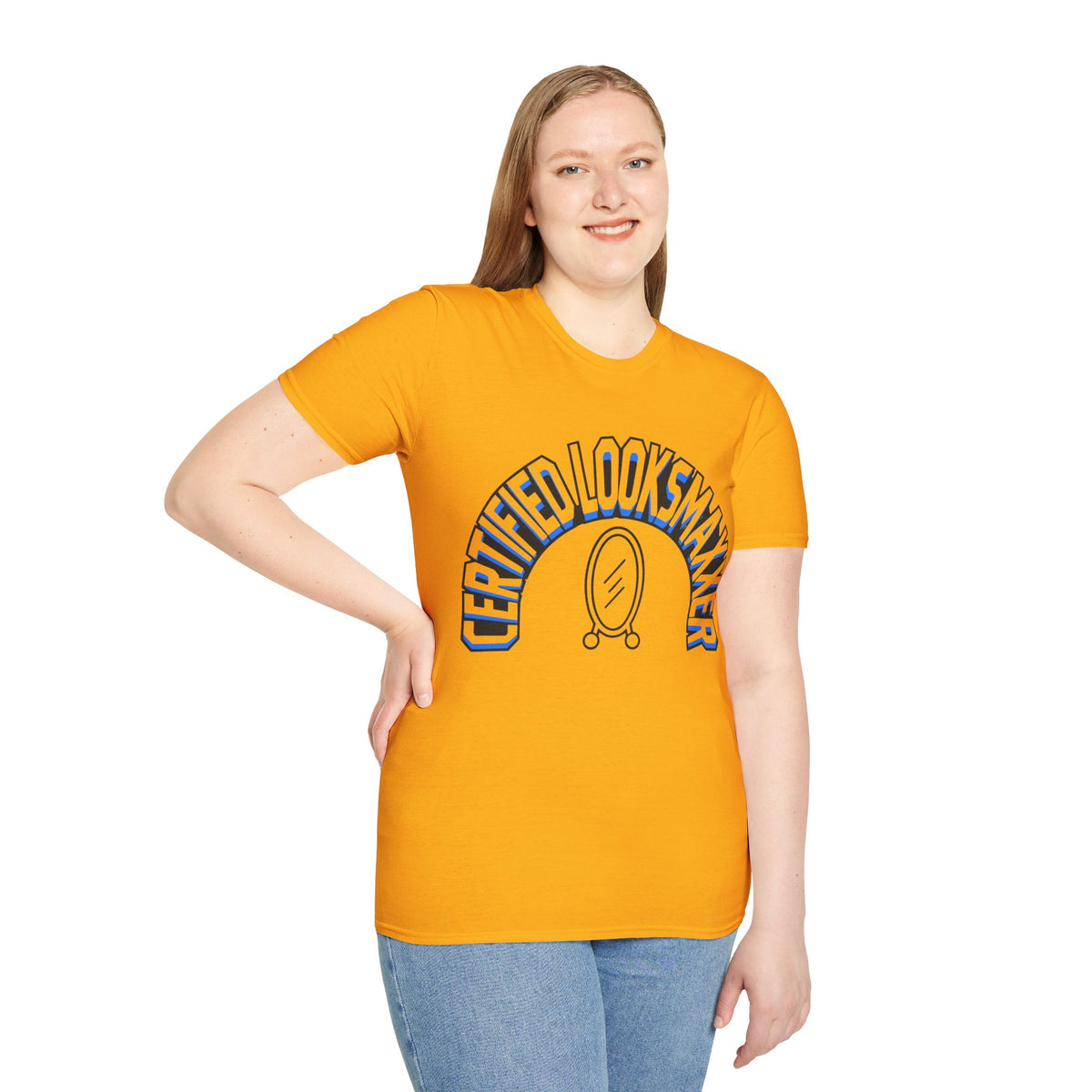 T-Shirt — "Certified Looksmaker" Graphic Tee with Hand Mirror Design - Trending Now - August 2026