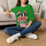 Pet Hair Holiday Tee — Funny Christmas Shirt for Pet Lovers