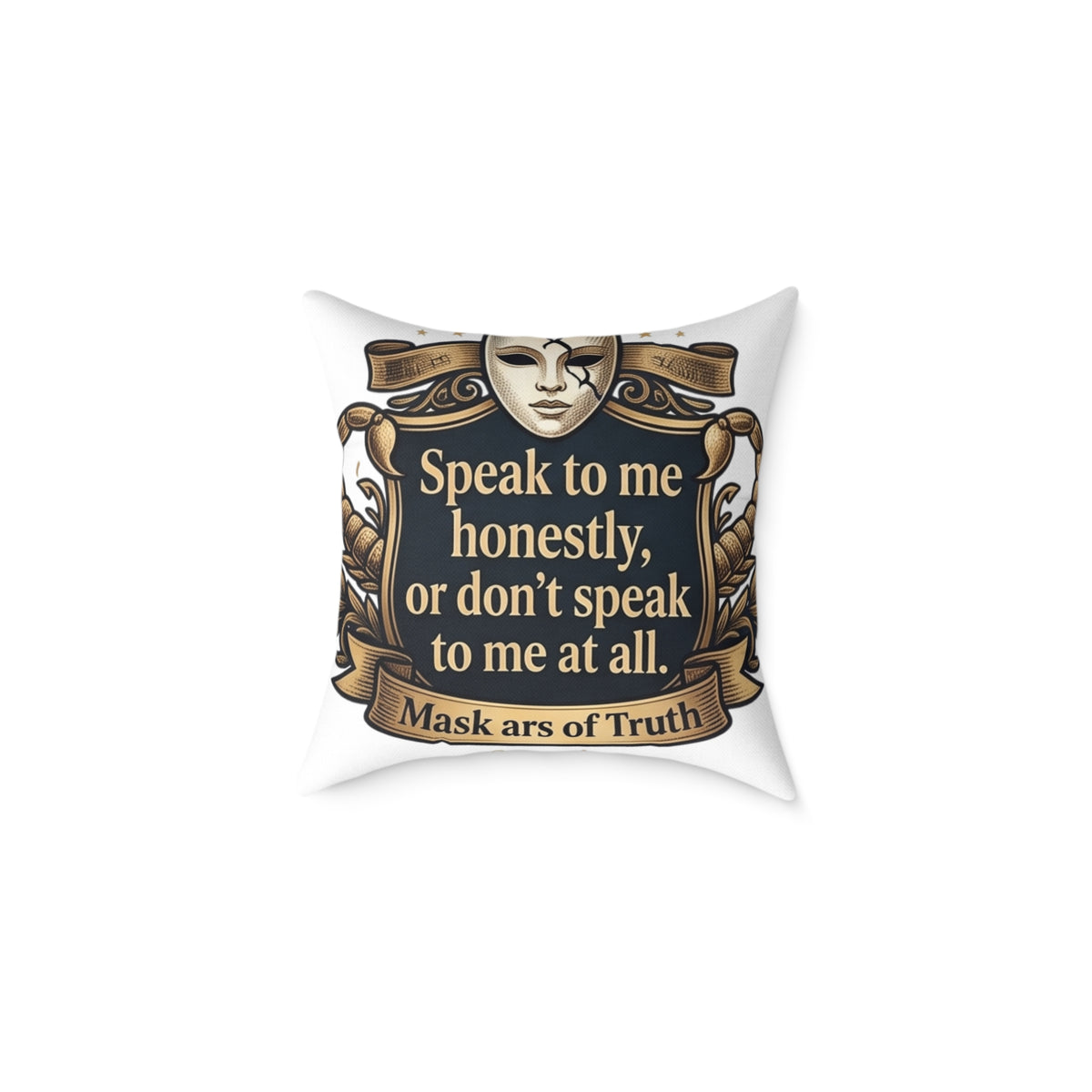 Scorpio  Zodiac Speak To Me Honestly Square Poly Canvas Pillow