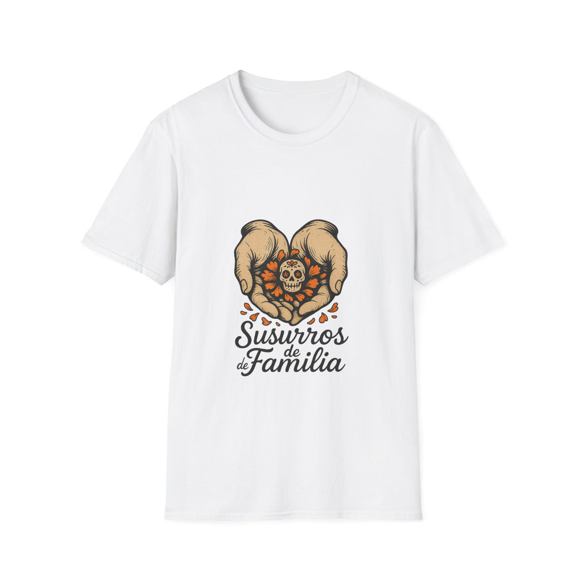 T‑Shirt — Sweetheart Pomeranians Heart Design with “Siempre Familia” Text - Trending Now - October 2026