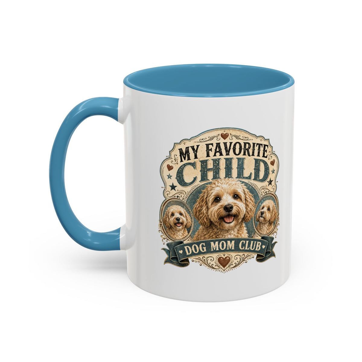Milo Bailey Dog Dad Mom Dog Mom Coffee Mug - "My Favorite Child" Poodle Doodle Gift