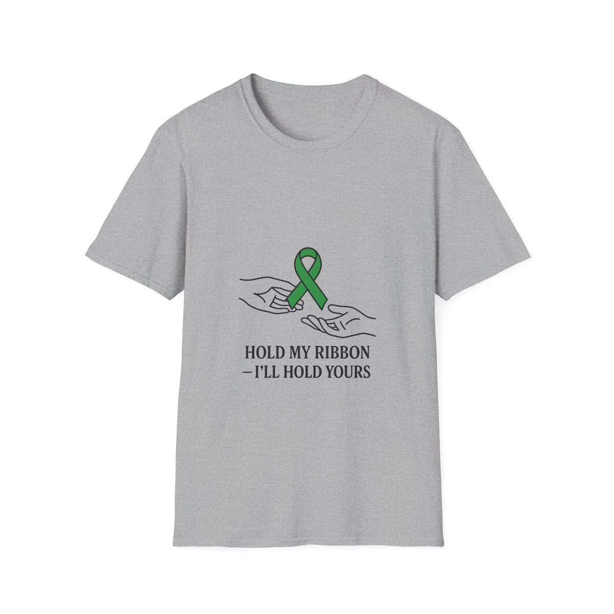 Awareness Ribbon Tee — "Hold My Ribbon, I'll Hold Yours" - Trending Now - October 2026