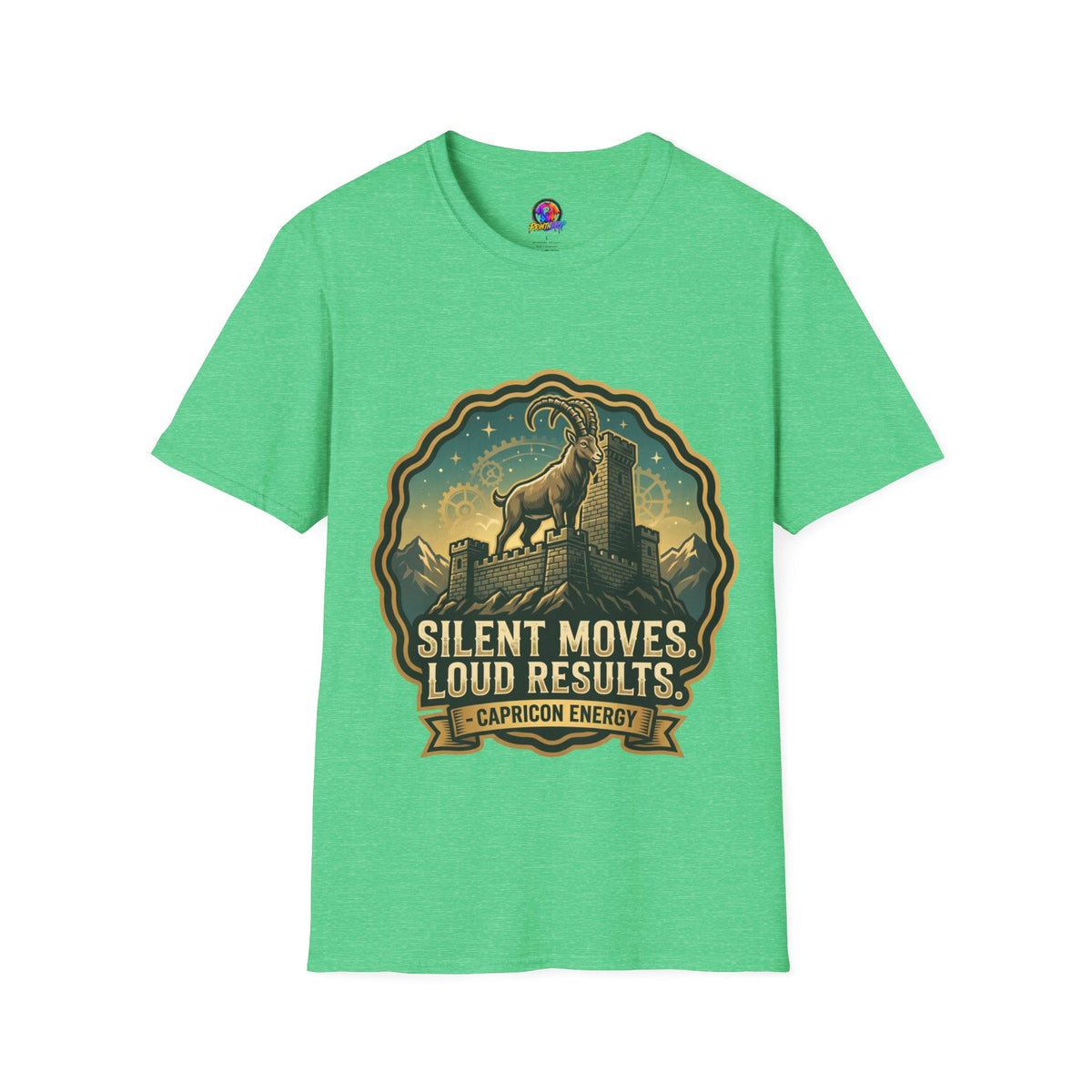 Capricorn Energy T-Shirt — "Silent Moves, Loud Results" Zodiac Tee