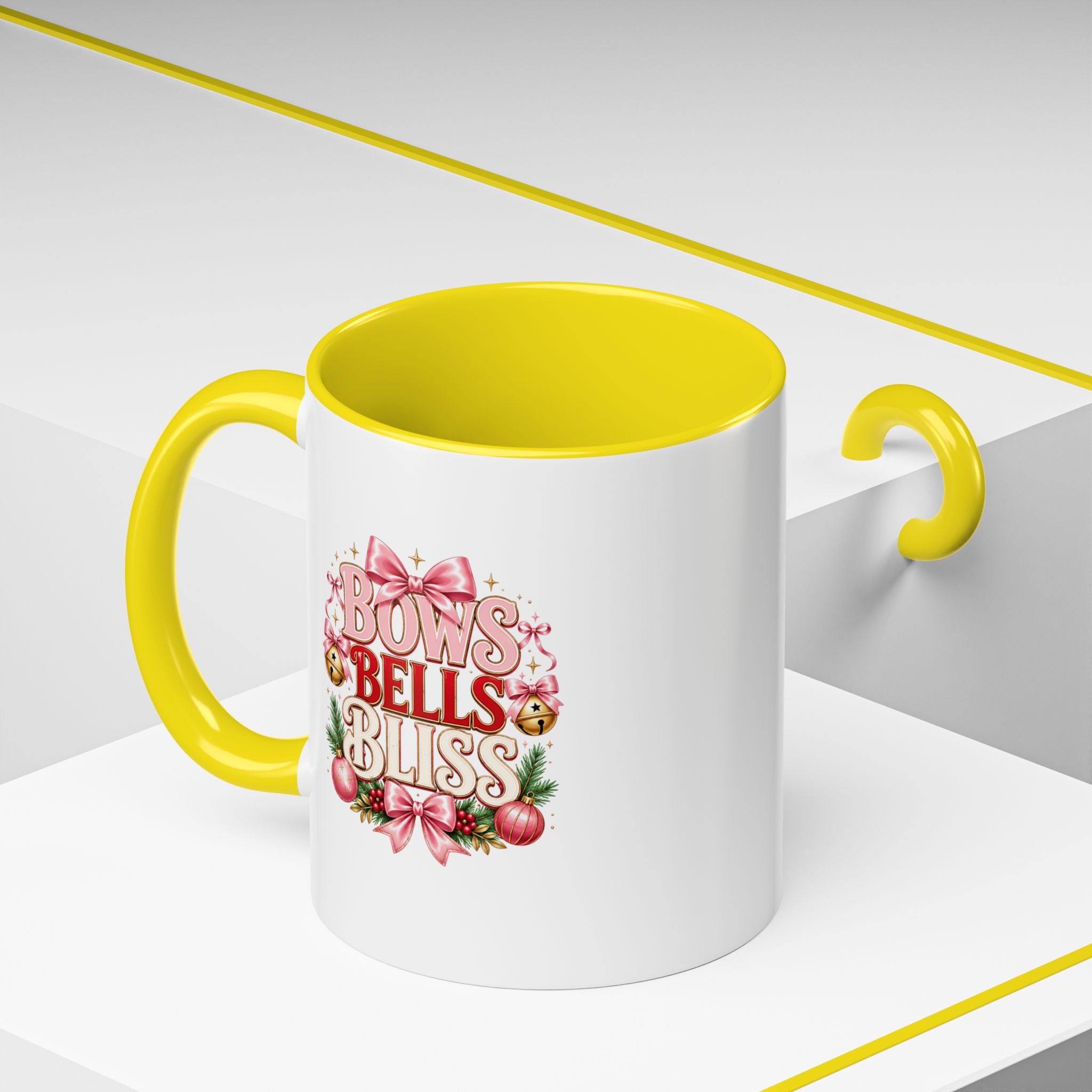 Bows Bells Bliss Christmas Accent Coffee Mug