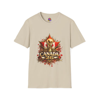 Canada World Cup T‑Shirt — Maple Leaf Soccer Trophy 26