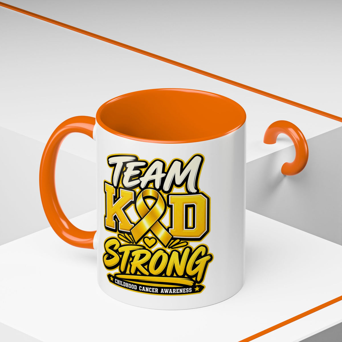 Team KID Strong Childhood Cancer Awareness Coffee Mug