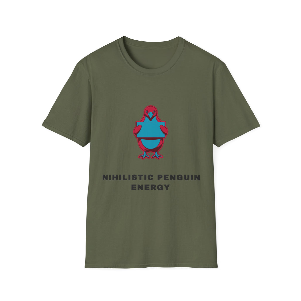 Minimalist Athletic Penguin T-Shirt — "Minimalistic Penguin Energy" Design - Trending Now - September 2026