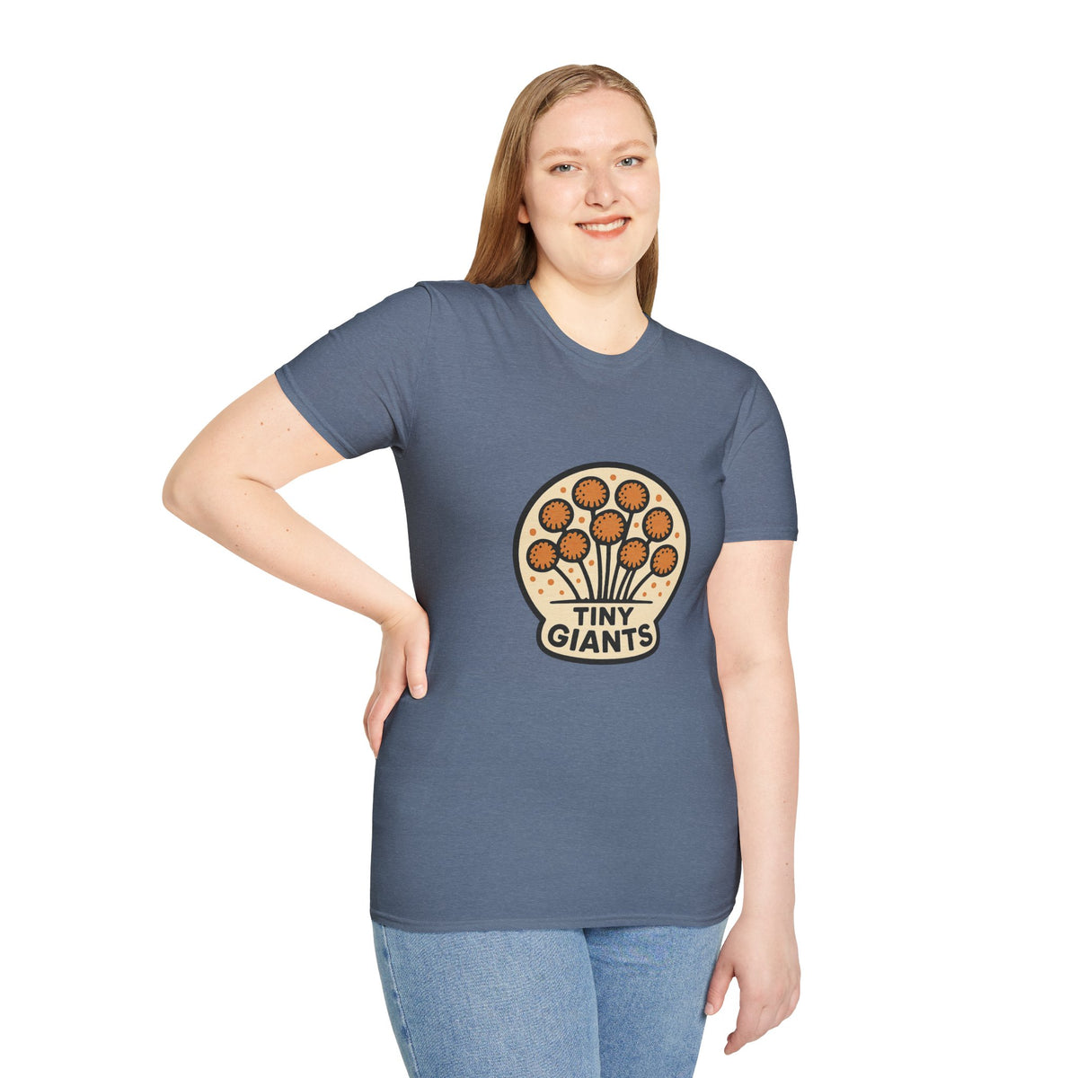 Tiny Giants Mushroom T-Shirt — Vintage Psychedelic Fungi Graphic Tee