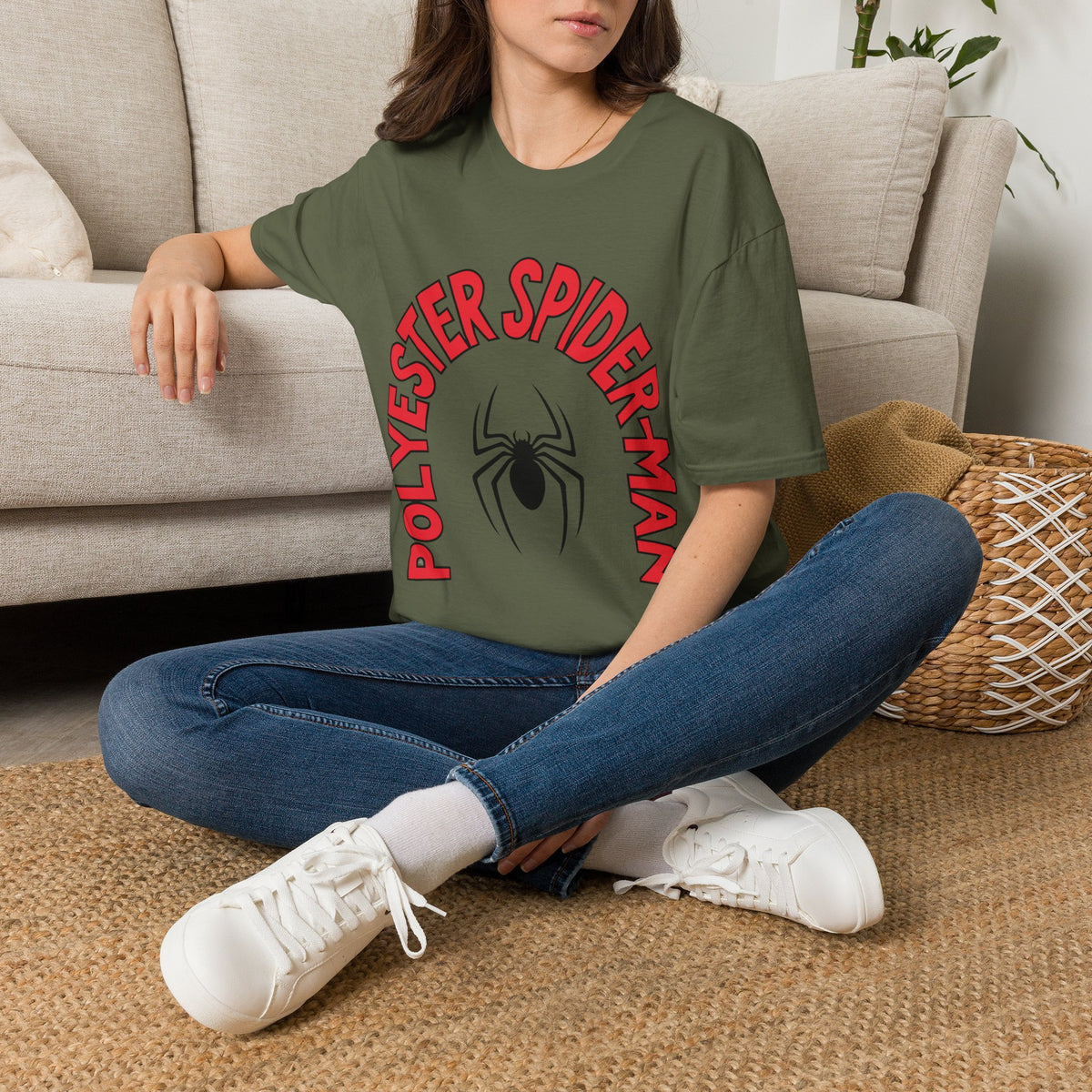 Spider Graphic T-Shirt — "Polyester Spiderman" Retro Spider Logo Tee - Trending Now - August 2026