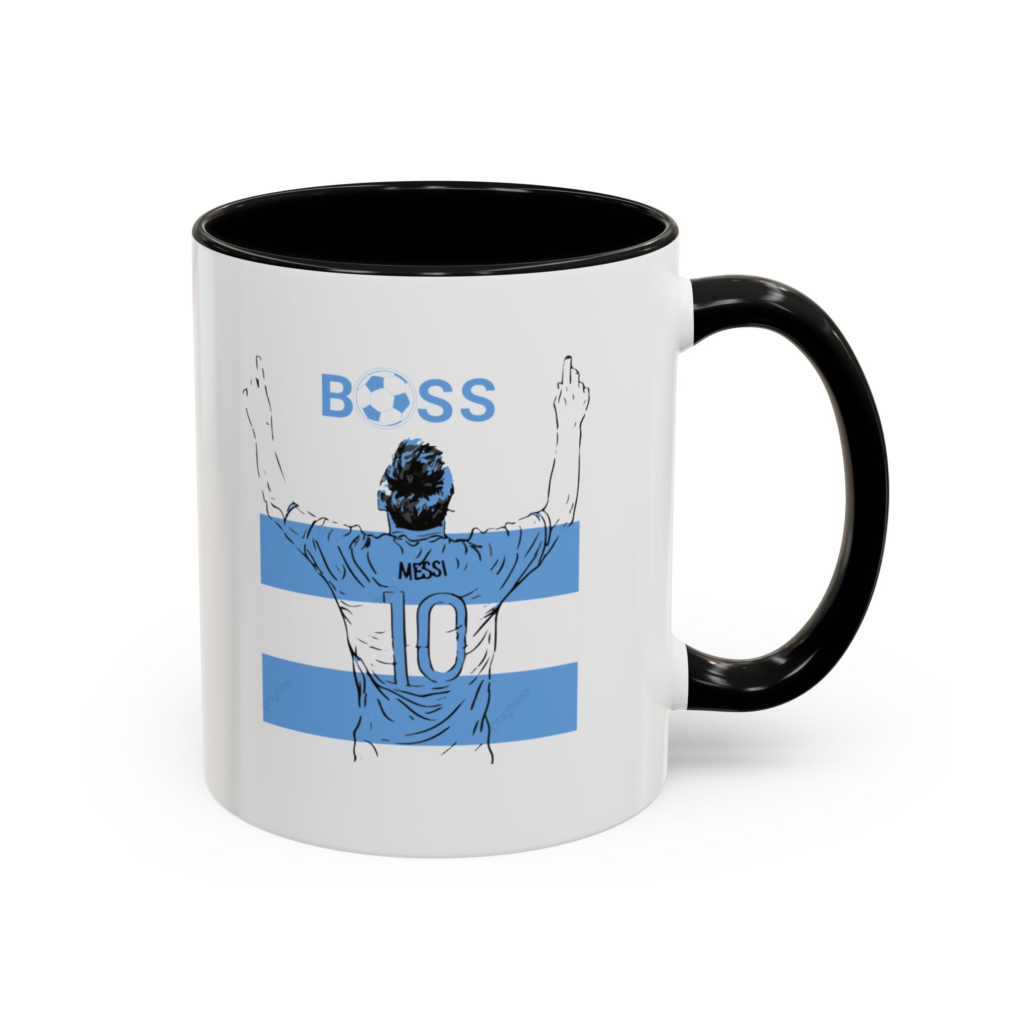 Boss Soccer Player Accent Coffee Mug —