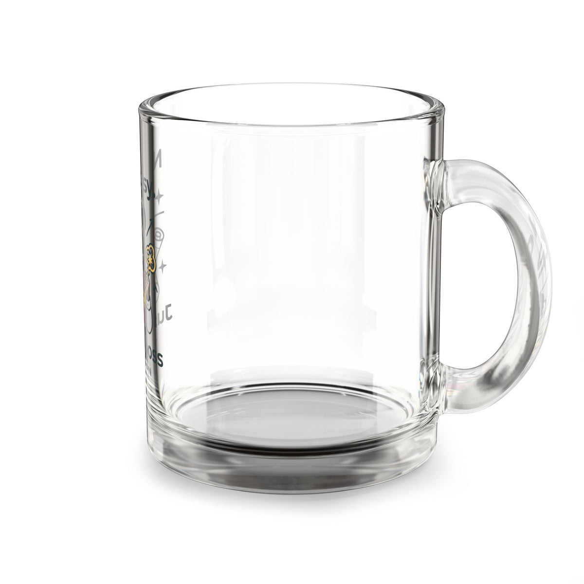 Capricorn Glass Mug — "Not Bossy. Just the Boss" 10oz Zodiac Coffee Cup