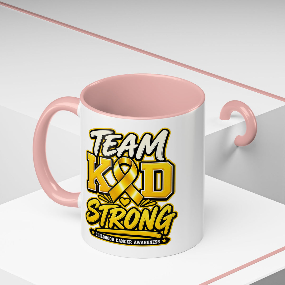 Team KID Strong Childhood Cancer Awareness Coffee Mug