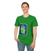 King Checkerboard Graphic T‑Shirt — Bold Green & Blue Chess King Design - Trending Now - September 2026