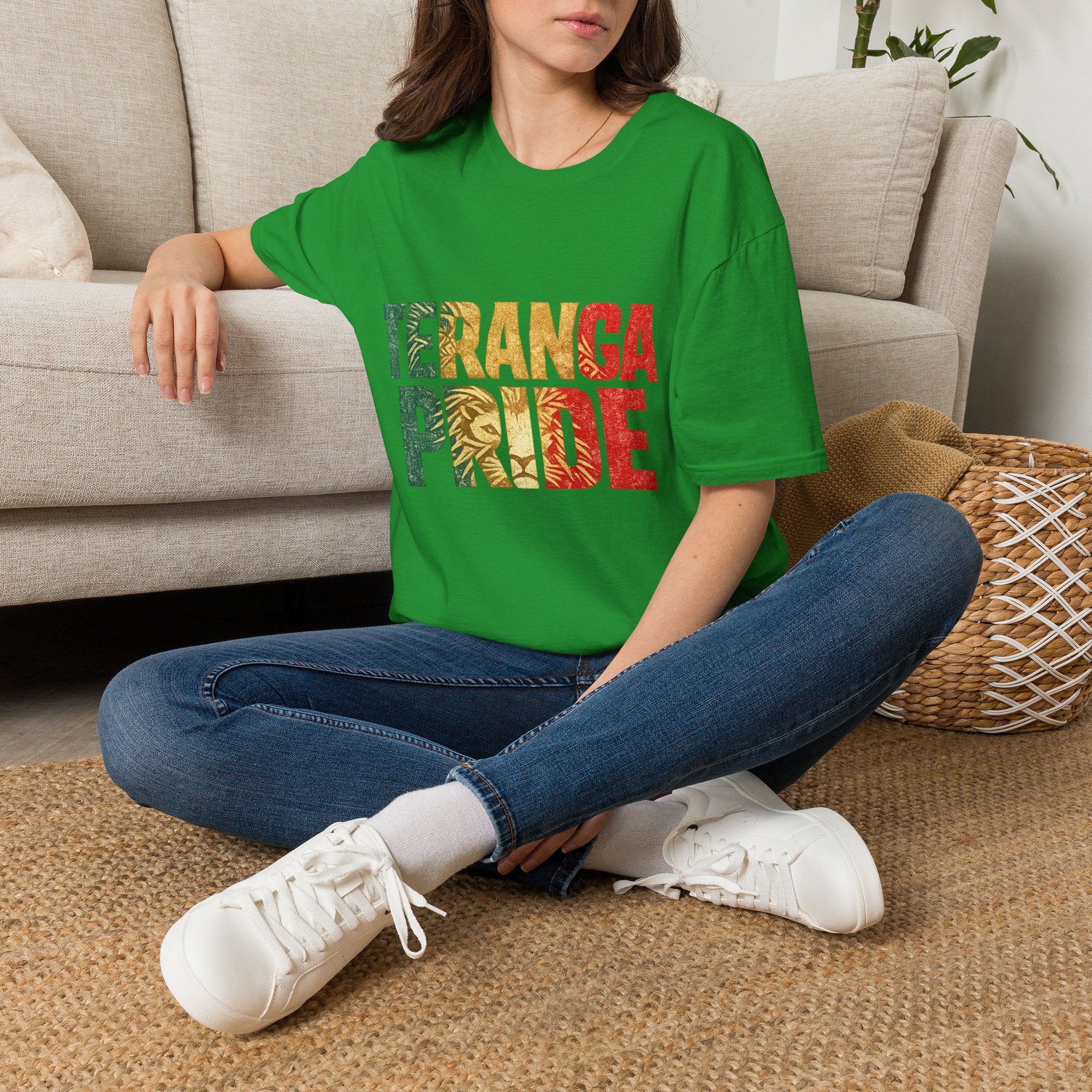 Senegal Teranga Pride T-Shirt — Senegal Flag Colors & Lion Graphic