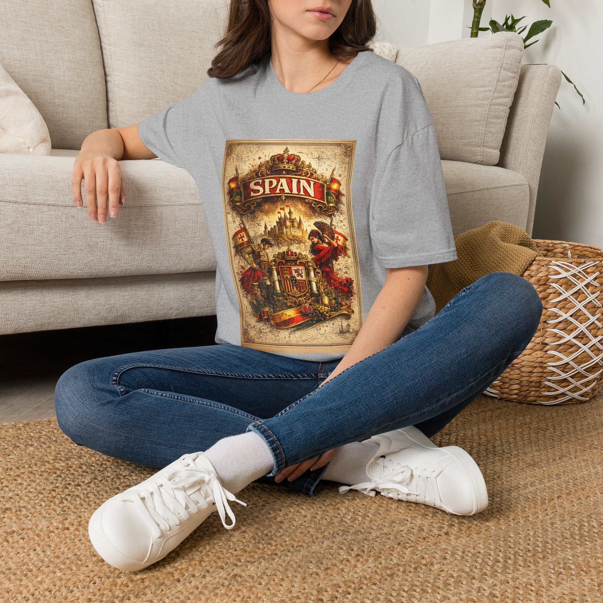 Spain Vintage Travel Graphic T‑Shirt — Retro Spanish Landmark Tee