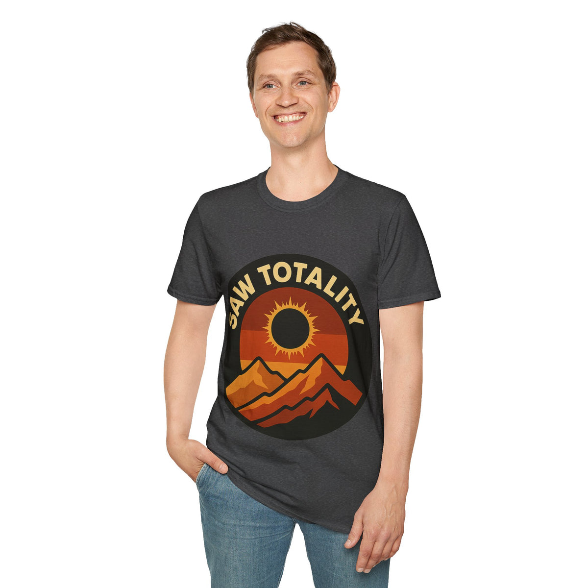 I Saw Totality Solar Eclipse Graphic Tee - Retro Nature Mountain T-Shirt - Trending Now - September 2026