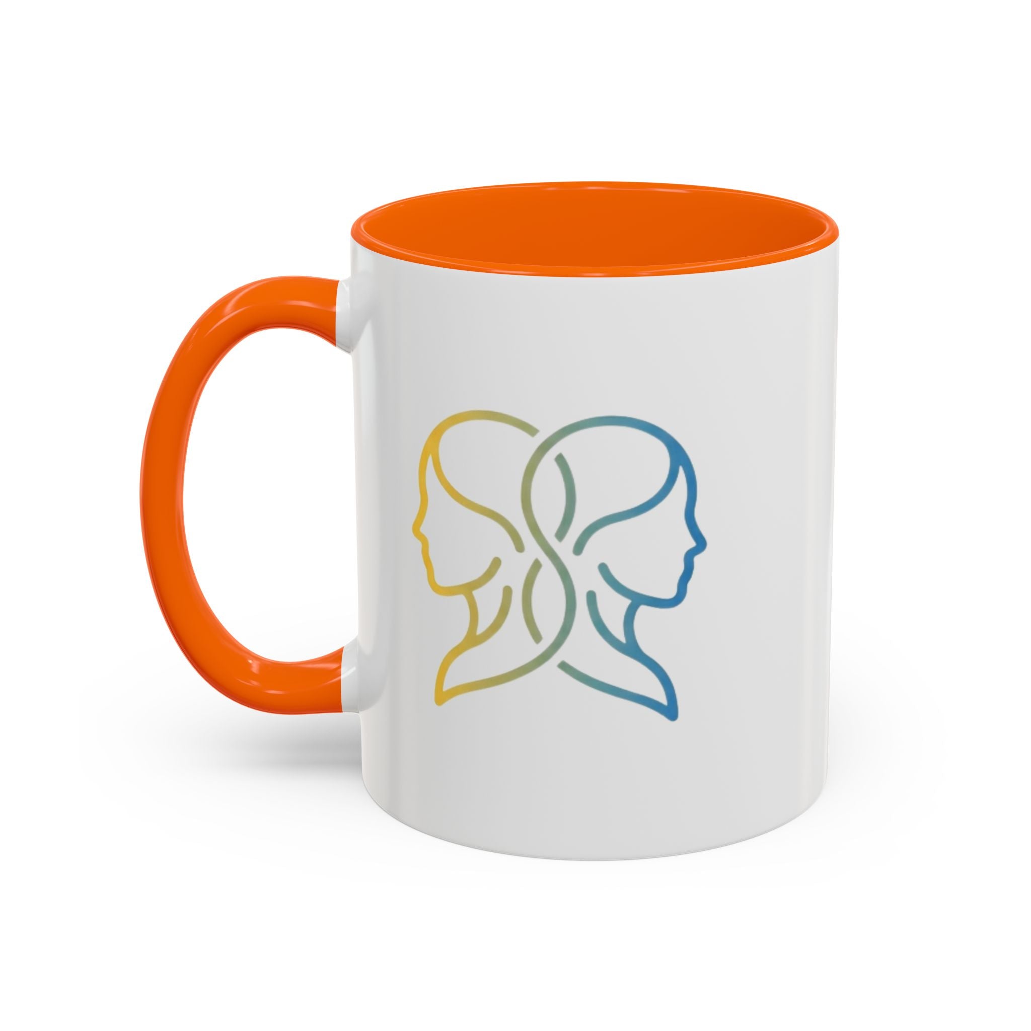 Gemini Zodiac Accent Coffee Mug — Color Gradient Twins Horoscope Gift