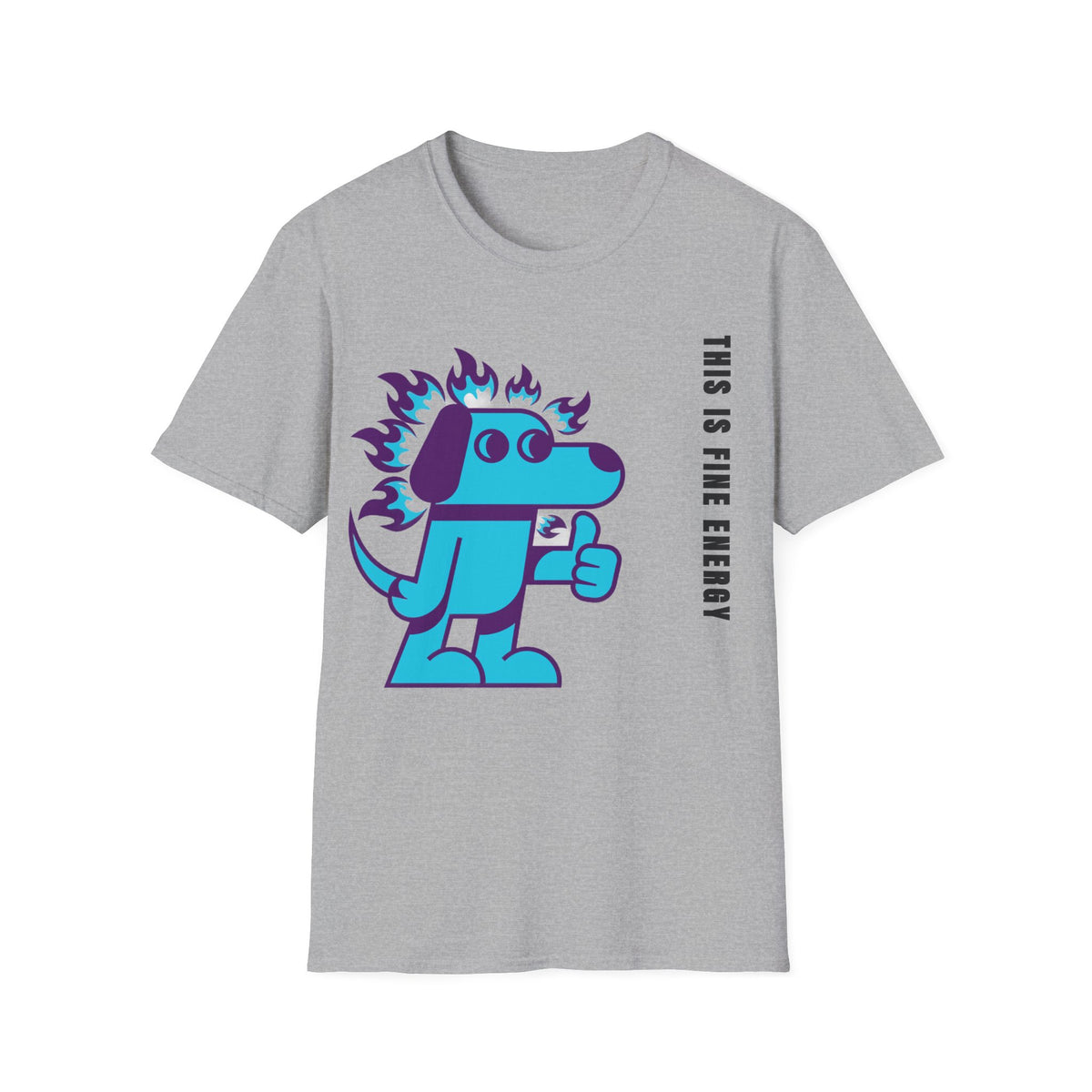 Flaming Blue Dachshund T-Shirt — Cute Cartoon Dog Graphic Tee - Trending Now - September 2026