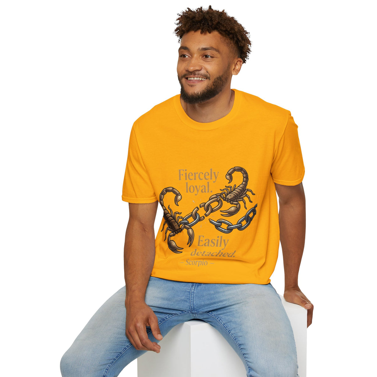 Scorpio T-Shirt — Fiercely Loyal, Easily Detached Zodiac Tee