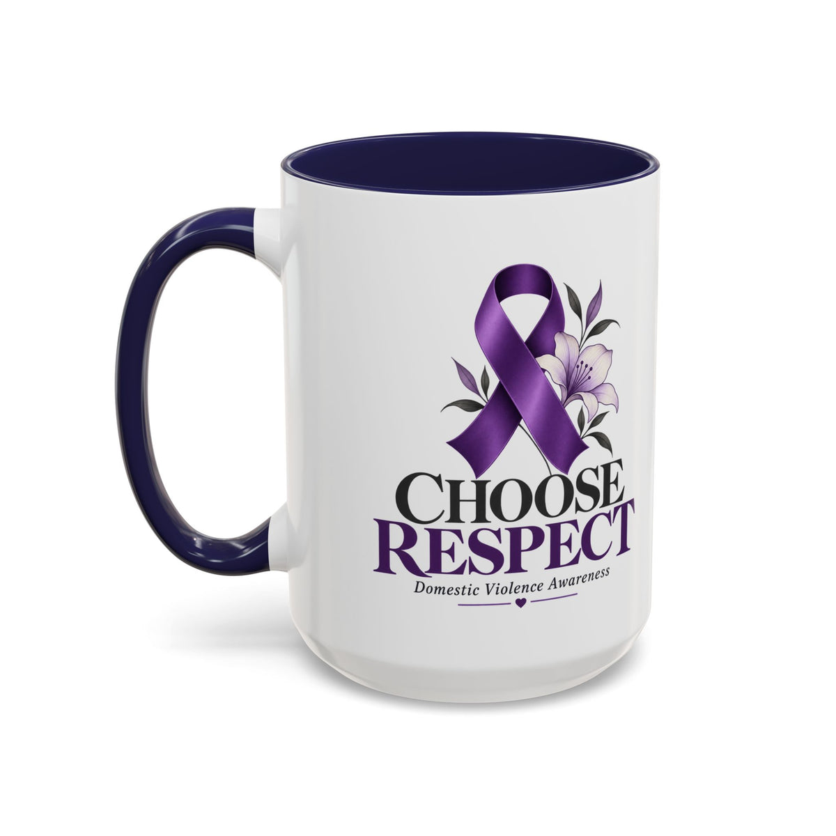 Choose Respect - Domestic Violence Awareness Coffee Mug (Accent, 11/15oz)